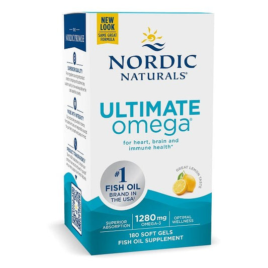 Nordic Naturals Ultimate Omega 1280mg Lemon 180 softgels