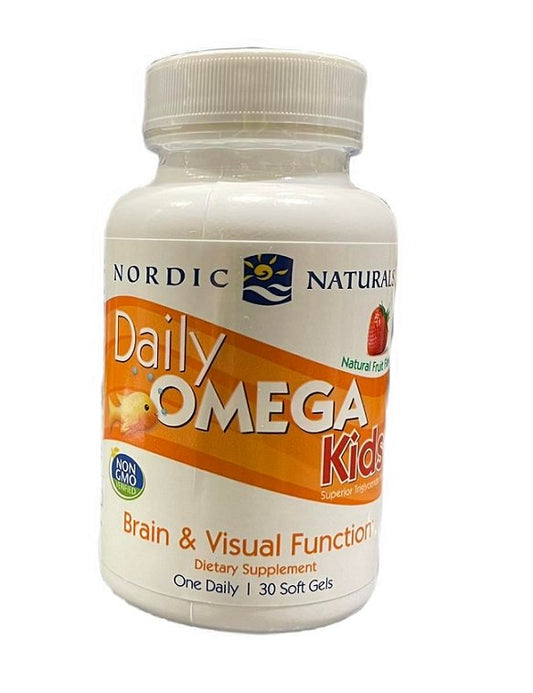 Nordic Naturals Daily Omega Kids Natural Fruit Flavor 30 softgels