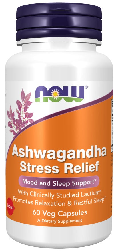 NOW Foods Ashwagandha Stress Relief 60 vcaps