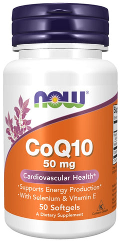 NOW Foods CoQ10 with Selenium & Vitamin E 50mg 50 softgels
