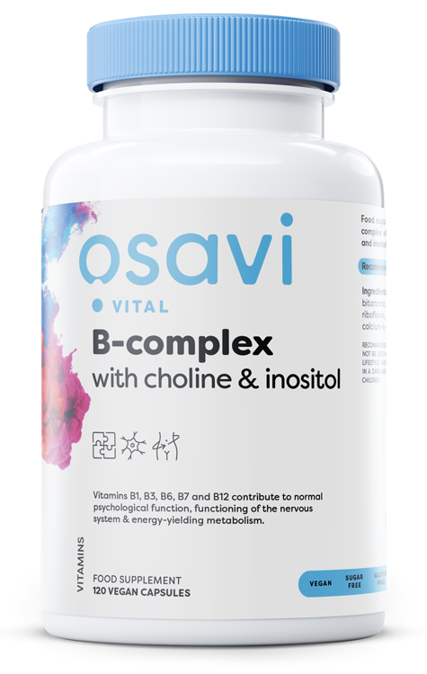 Osavi B-Complex with Choline & Inositol 120 vegan caps
