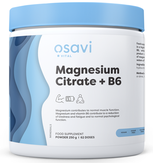 Osavi Magnesium Citrate + B6 Powder 250g