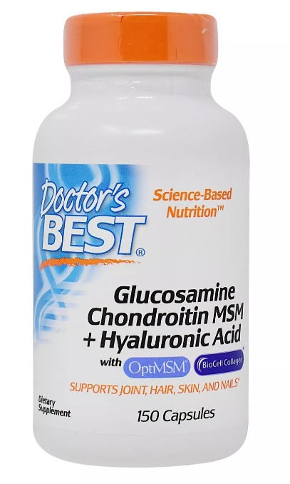 Doctor's Best Glucosamine Chondroitin MSM + Hyaluronic Acid 150 caps