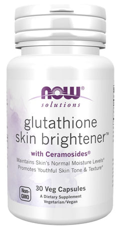 NOW Foods Glutathione Skin Brightener with Ceramosides 30 vcaps