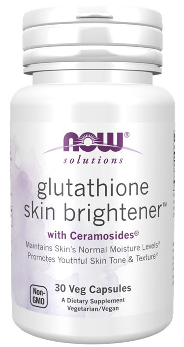 NOW Foods Glutathione Skin Brightener with Ceramosides 30 vcaps