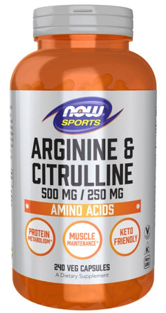 NOW Foods Arginine & Citrulline 240 vcaps