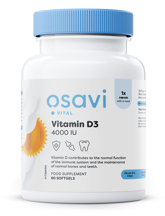Osavi Vitamin D3 4000IU 60 softgels