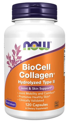 NOW Foods BioCell Collagen Hydrolyzed Type II 120 caps