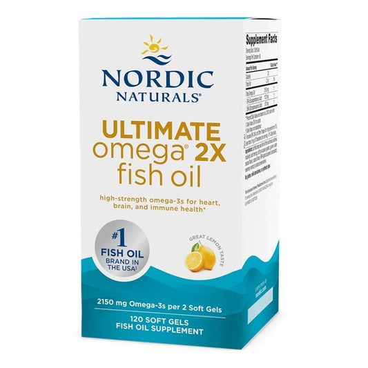 Nordic Naturals Ultimate Omega 2X 2150mg Lemon 120 softgels