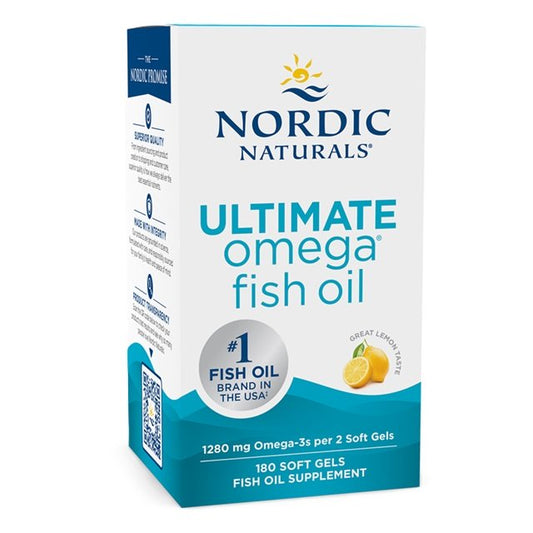 Nordic Naturals Ultimate Omega 1280mg Lemon 180 softgels