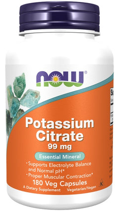 NOW Foods Potassium Citrate 99mg 180 vcaps