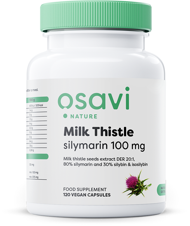 Osavi Milk Thistle Silymarin 100mg 120 vegan caps