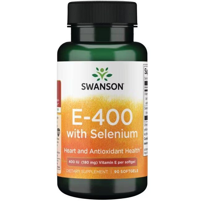 Swanson E with Selenium 400IU 90 softgels