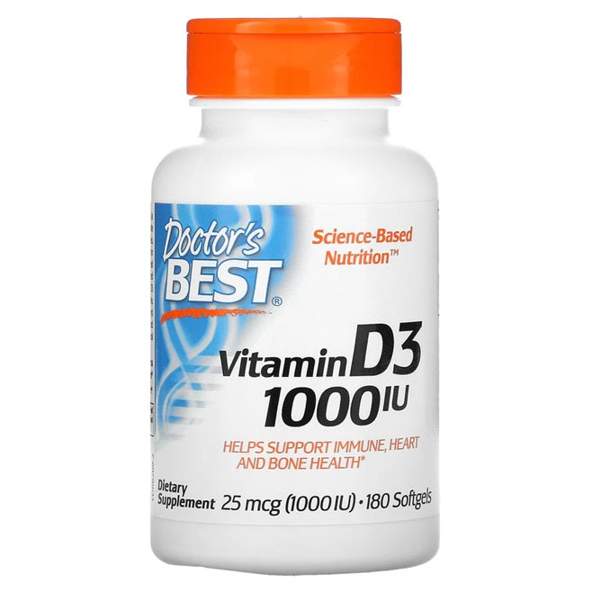 Doctor's Best Vitamin D3 1000 IU 180 softgels
