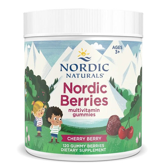 Nordic Naturals Nordic Berries Multivitamin Cherry Berry 120 gummy berries