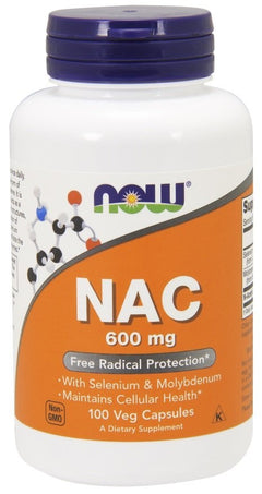 NOW Foods NAC with Selenium & Molybdenum 600mg 100 vcaps
