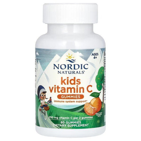 Nordic Naturals Kids Vitamin C Gummies Tangy Tangerine 60 gummies