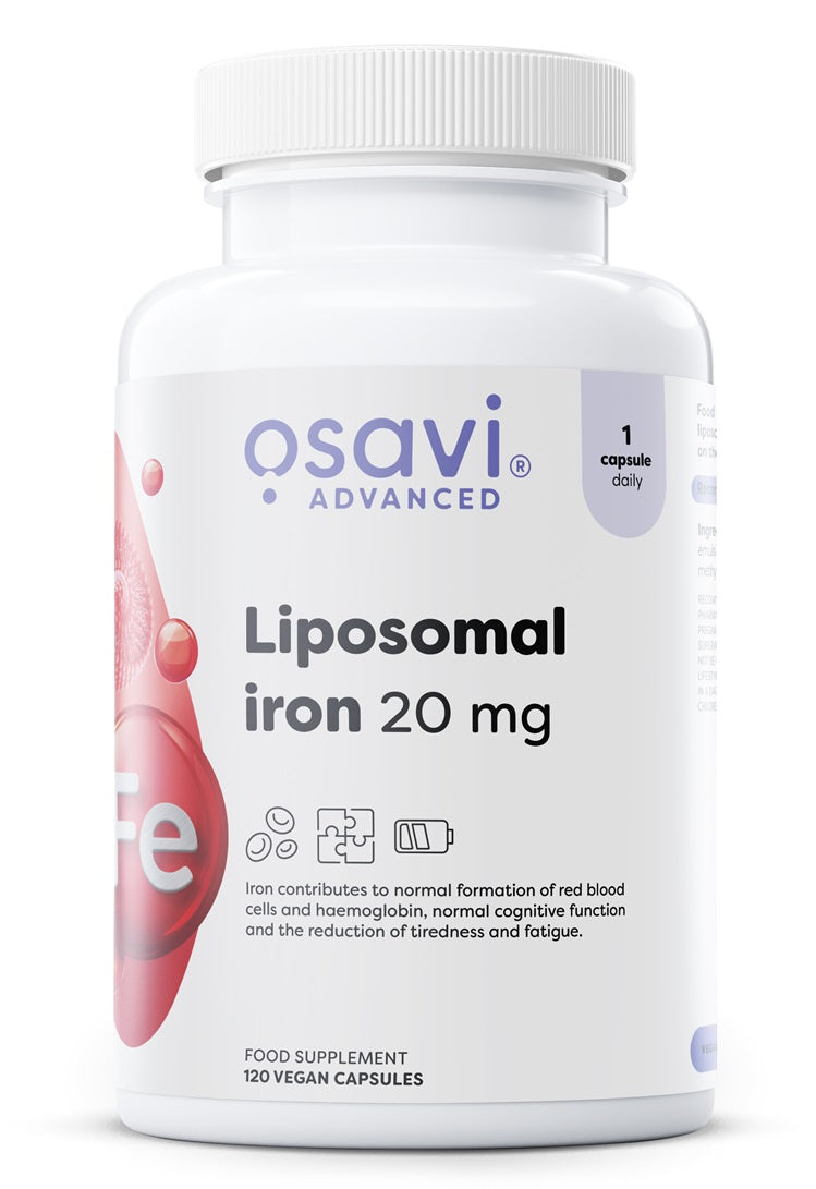 Osavi Liposomal Iron 20mg 120 vegan caps