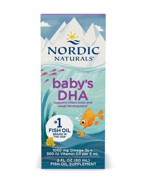 Nordic Naturals Baby's DHA Fish Oil 1050mg Omega-3 with Vitamin D3 60 ml