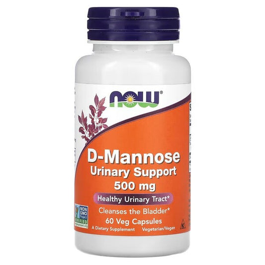 NOW Foods D-Mannose 500mg 60 vcaps