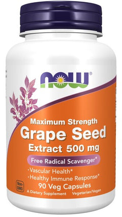 NOW Foods Grape Seed Extract 500mg Maximum Strength 90 vcaps
