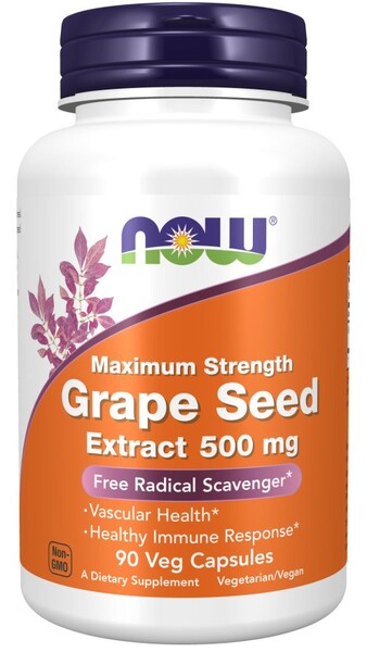 NOW Foods Grape Seed Extract 500mg Maximum Strength 90 vcaps