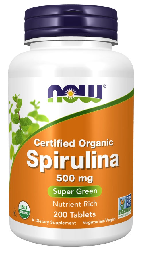 NOW Foods Spirulina 500mg 200 tabs