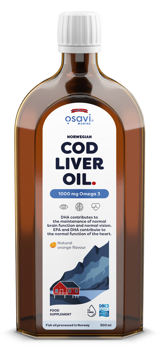 Osavi Norwegian Cod Liver Oil 1000mg Omega 3 (Orange) 500 ml