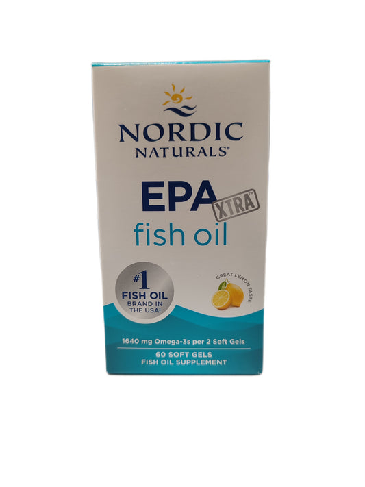 Nordic Naturals EPA Xtra Fish Oil 1640mg Lemon 60 softgels