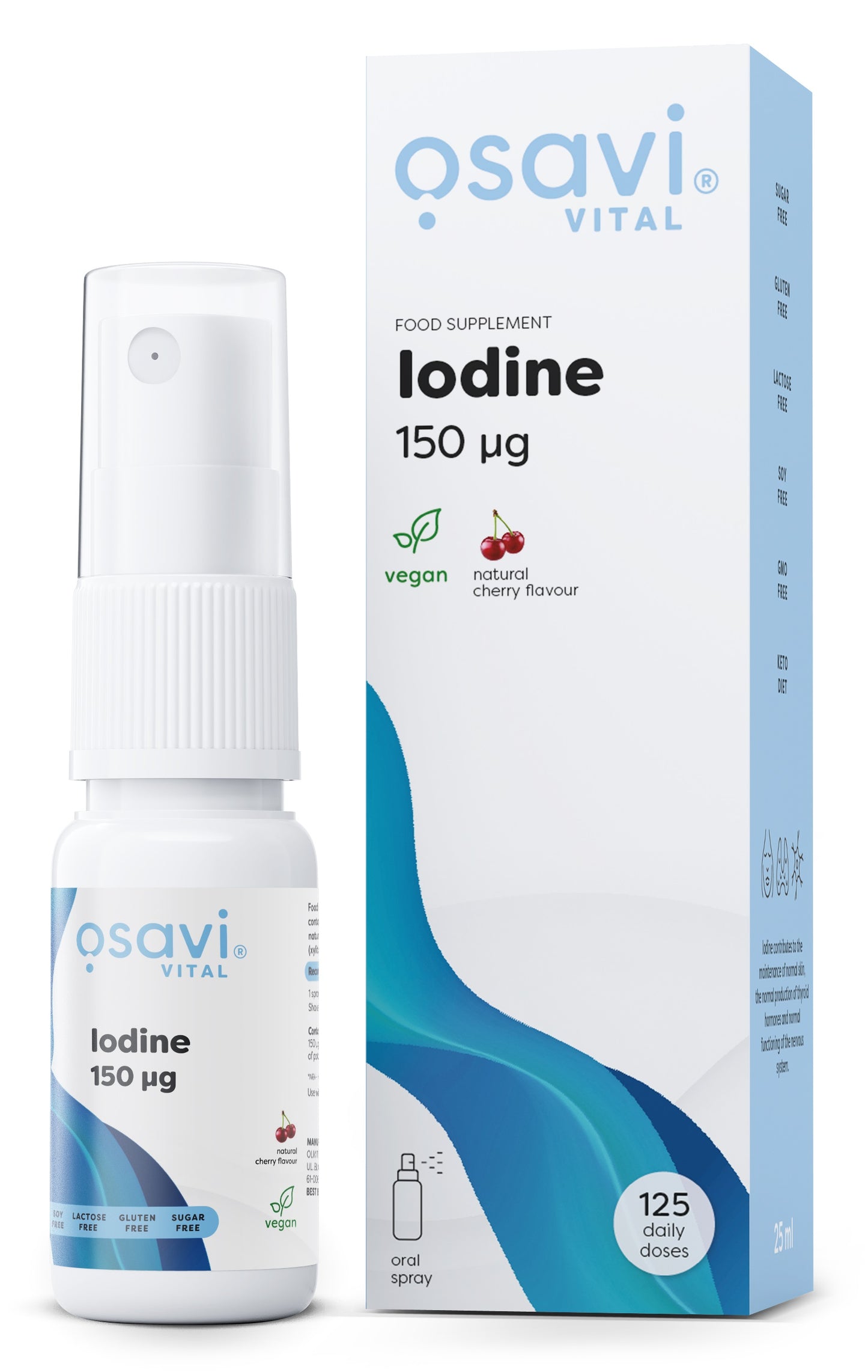 Osavi Iodine Oral Spray 150mcg (Cherry) 25 ml