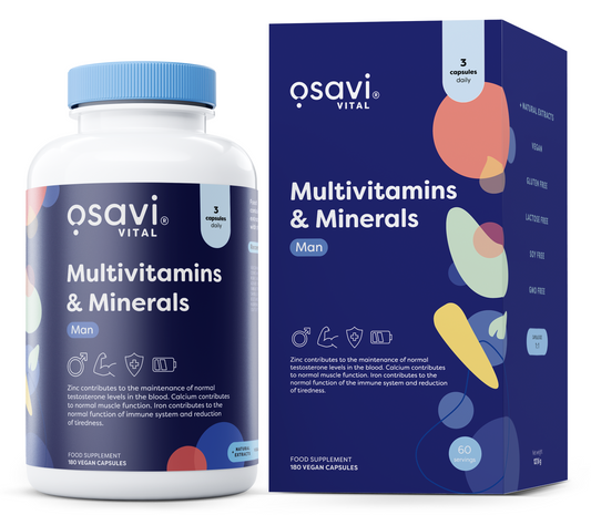 Osavi Multivitamins & Minerals Man 180 vegan caps