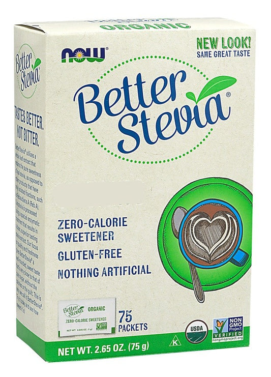 NOW Foods Better Stevia Packets 75 packets