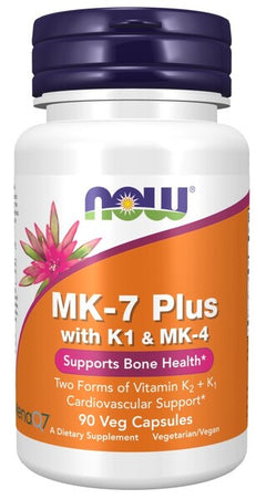 NOW Foods MK-7 Plus with K1 & MK-4 90 vcaps