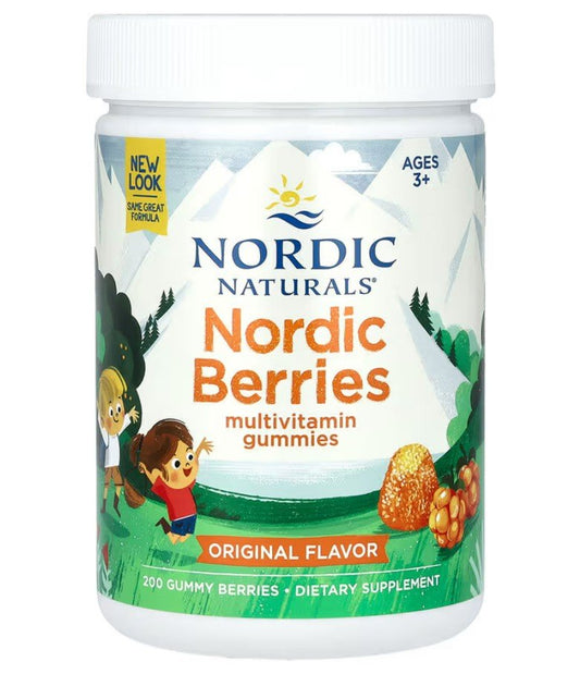 Nordic Naturals Nordic Berries Multivitamin Original Flavor 200 gummy berries
