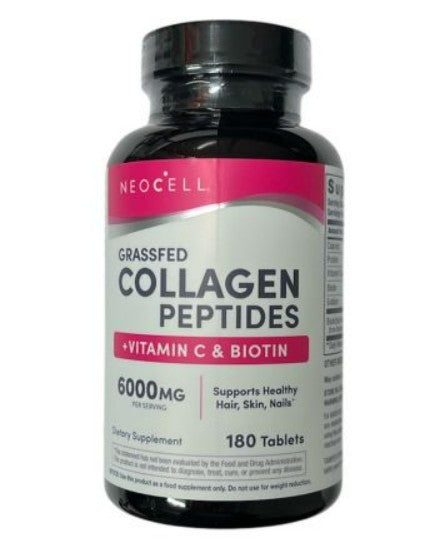 NeoCell Grassfed Collagen Peptides + Vitamin C & Biotin 180 tablets