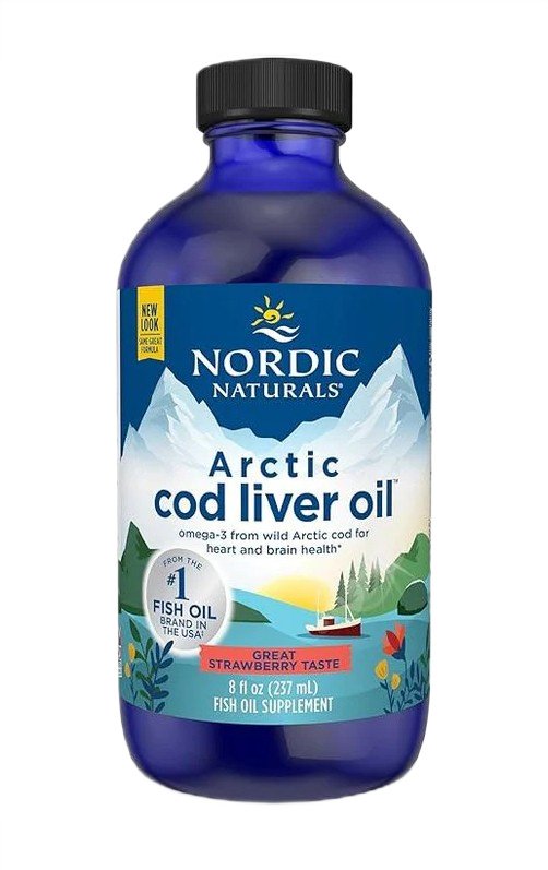 Nordic Naturals Arctic Cod Liver Oil 1060mg Strawberry 237 ml