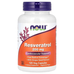 NOW Foods Resveratrol 200mg 120 vcaps