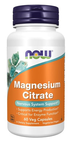 NOW Foods Magnesium Citrate 400mg 60 vcaps