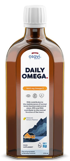 Osavi Daily Omega 1600mg Omega 3 (Natural Lemon) 250 ml
