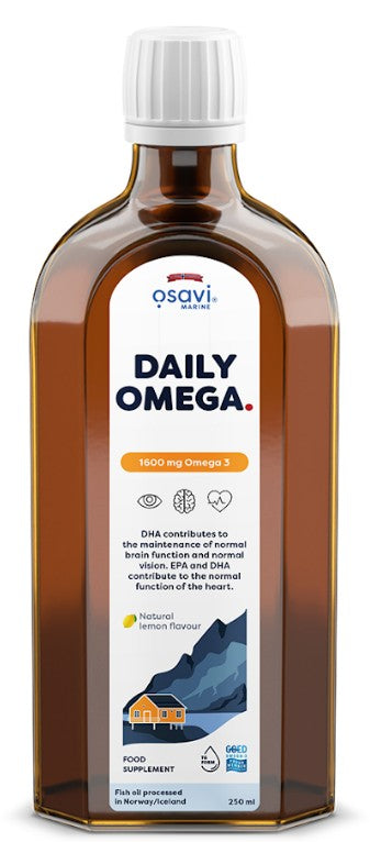 Osavi Daily Omega 1600mg Omega 3 (Natural Lemon) 250 ml