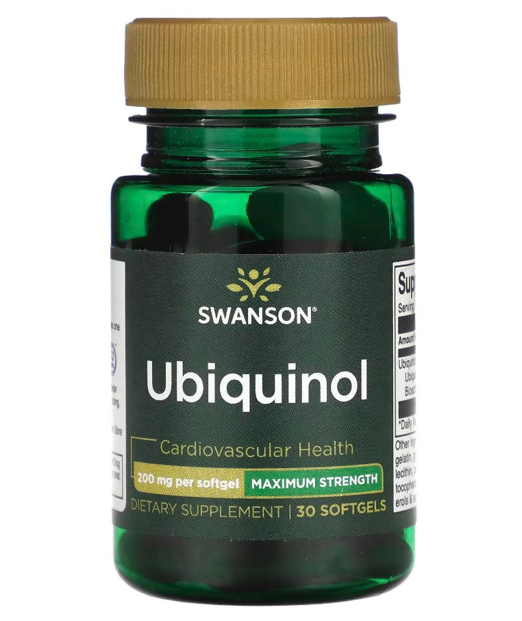 Swanson Ubiquinol 200mg 30 softgels