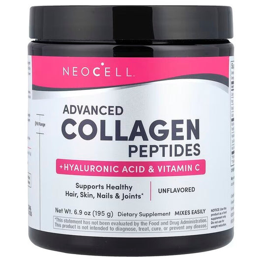 NeoCell Advanced Collagen Peptides with Vitamin C & Hyaluronic Acid 195g