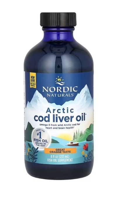Nordic Naturals Arctic Cod Liver Oil 1060mg Orange 237 ml