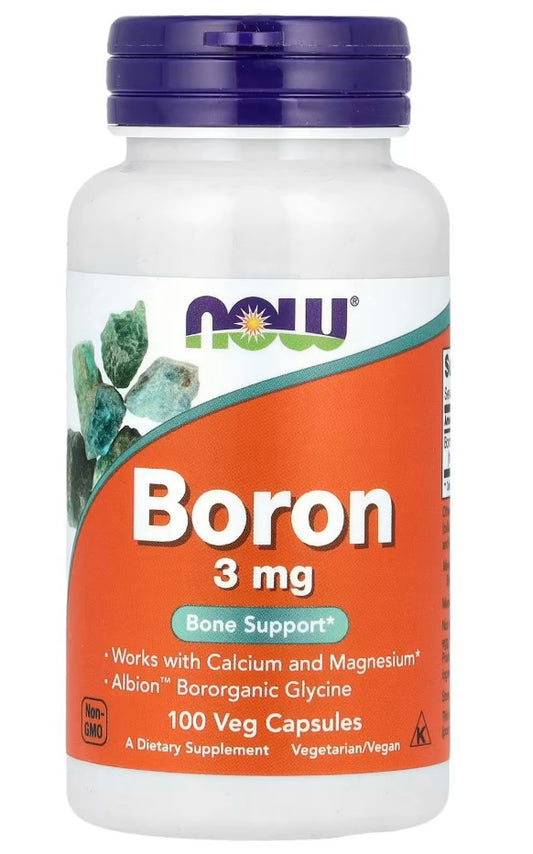 NOW Foods Boron 3mg 100 caps