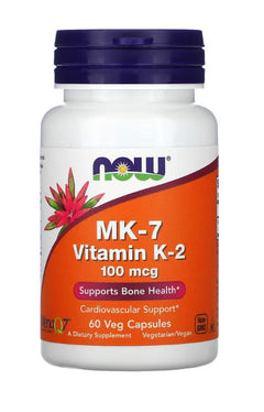 NOW Foods MK-7 Vitamin K-2 100mcg 60 vcaps