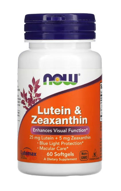 NOW Foods Lutein & Zeaxanthin 60 softgels
