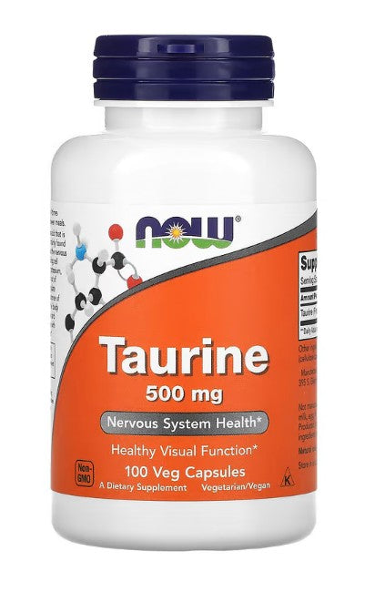 NOW Foods Taurine 500mg 100 caps