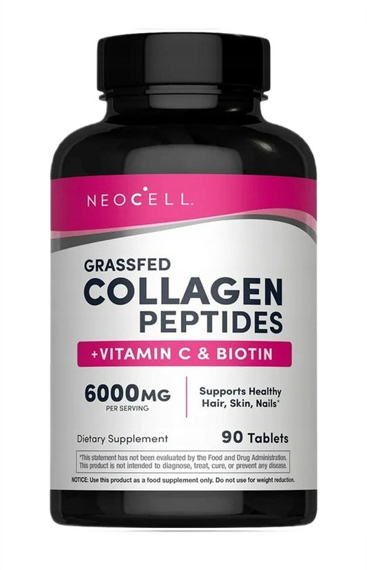 NeoCell Grassfed Collagen Peptides + Vitamin C & Biotin 90 tablets