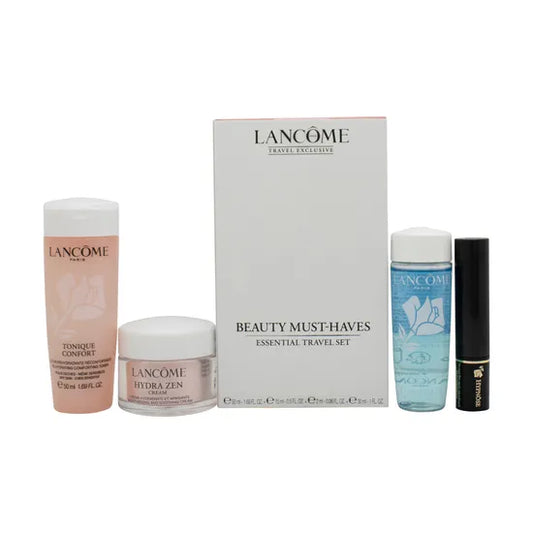 Lancôme Beauty Must-Haves Gift Set 50ml Tonique Confort + 30ml Bi-Facil Eye Make-up Remover + 15ml Hydra Zen Cream SPF15 + 2ml Hypnose Mascara Black