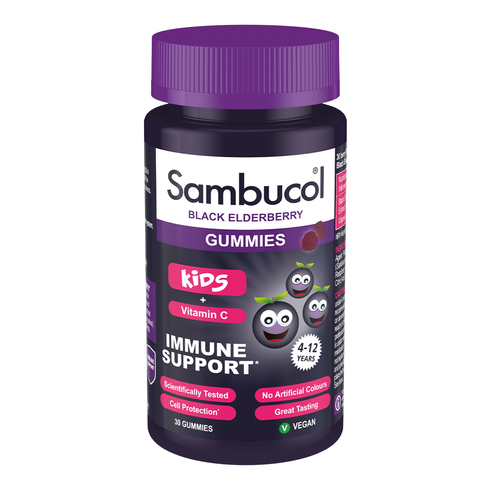 Sambucol Black Elderberry + Vitamin C Immune Support Kids Gummies 30's
